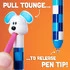 Pull the pen's rubbery tongue to release the penpoint with a satisfying click. 