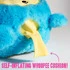 Give the fuzzy guy a squeeze, and you'll hear a rip of faux flatulence. Let go, and the self-inflating cushion inside fills up for another round.