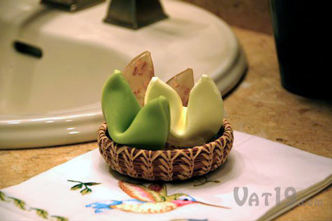 Fortune Cookie Soap in a Soap Dish