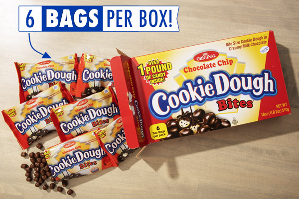 Birthday Cake Cookie Dough Bites, Movie Theater Candy, Pack of 3, 3.1  Ounces Per Box