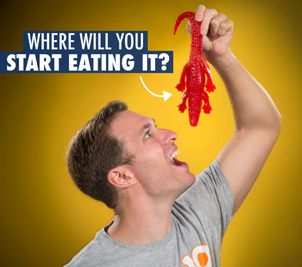 Where will you start eating it?