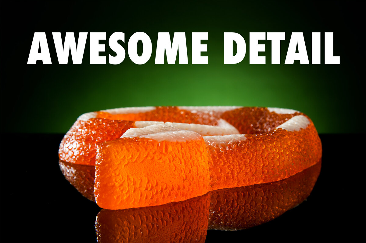 Every Giant Gummy Snake features high quality detailing.