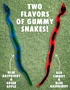 Giant Gummy Snakes are available in a variety of delicious flavor combinations.