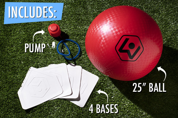 Giant Kickball Set contents