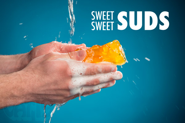 Keep yourself clean with the sweet, sweet suds of our Large Gummy Bear Soaps.