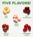 Try all five flavors: Egg Nog, Hot Chocolate, Candy Cane, Gingerbread, and Cranberry Sauce