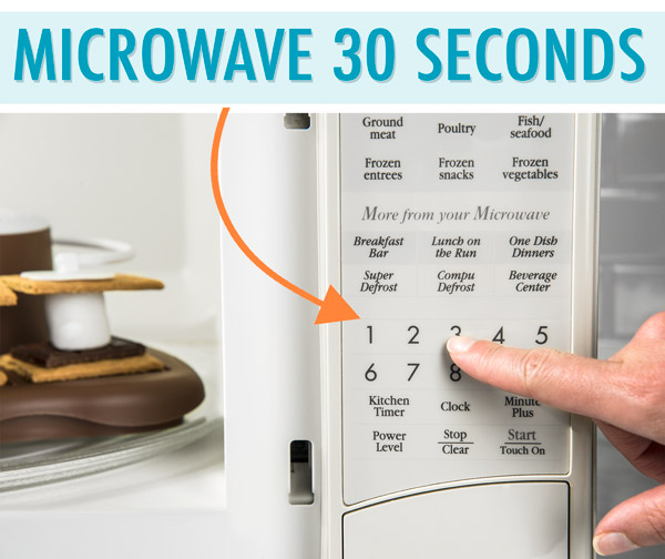 Setting Microwave for 30 seconds