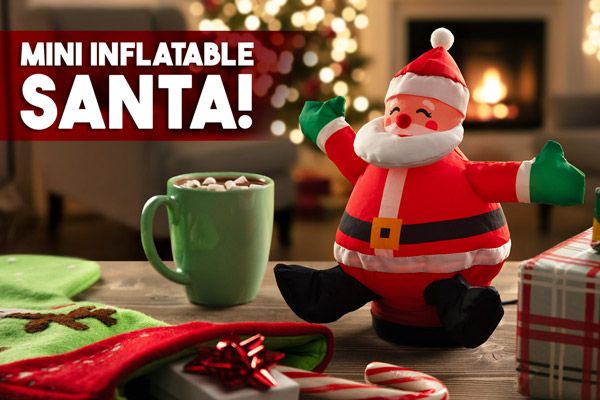 The Mini Desktop Inflatable Santa