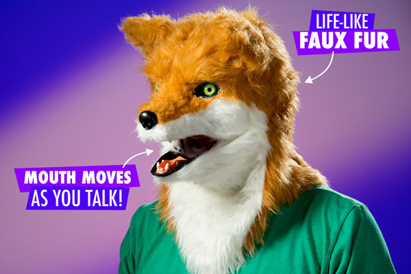 Giraffe Furry Office Porn - Mouth Mover Mask: Creepy animal masks that move when you talk!