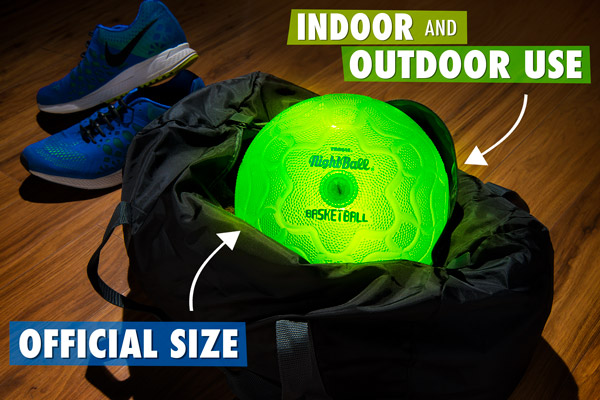 Officially sized light-up basketball