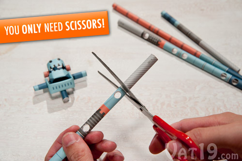 All you need is a pair of scissors to create Piperoid Paper Robots.