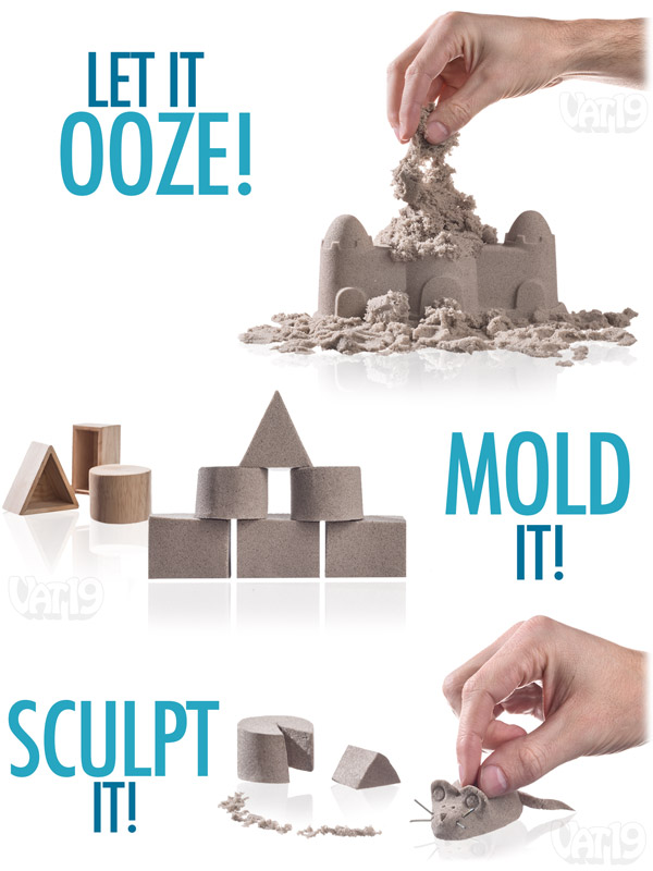 Sand by Brookstone: No-mess kinetic play sand