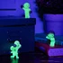Smiskis are tiny glow-in-the-dark creatures with a shy, curious nature.