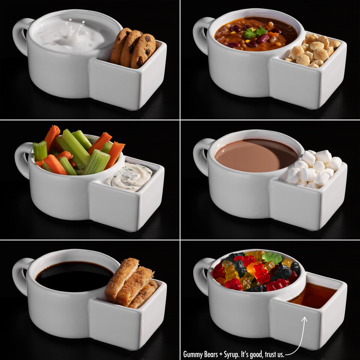 Soup and Cracker Mugs can be used for more than just soup!