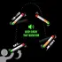 Stickflip tracks your flips automatically! Each full 360° spin triggers a beep and colorful LED lights.