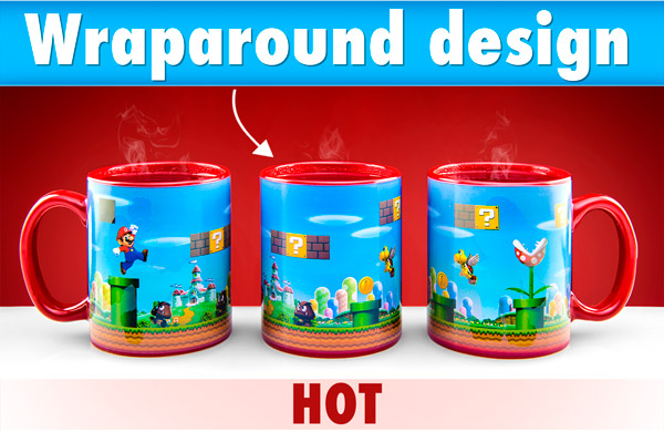 Wraparound Mario design