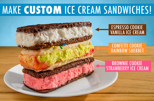 Make custom ice cream sandwiches