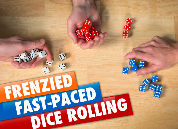 Tenzi is the fast-packed and frenzied dice game.