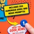 To start playing, press the "1" button hear one of 200 humorous prompts.