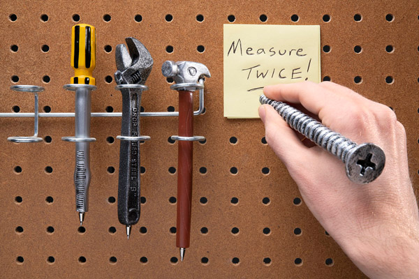 Realistic six-inch tool pens