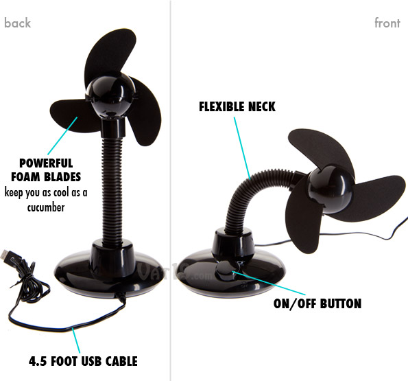 Usb Desktop Fan Powerful Usb Desk Fan With Flexible Neck