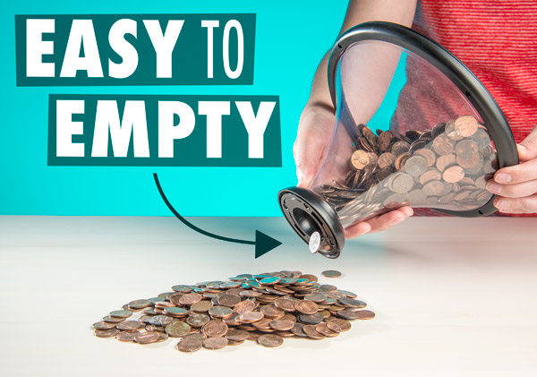 Pressure Relieving Vortex Bank Watch Money Defy Gravity Circling Around When Saving Loose Coins Funnel Shape Piggy Bank