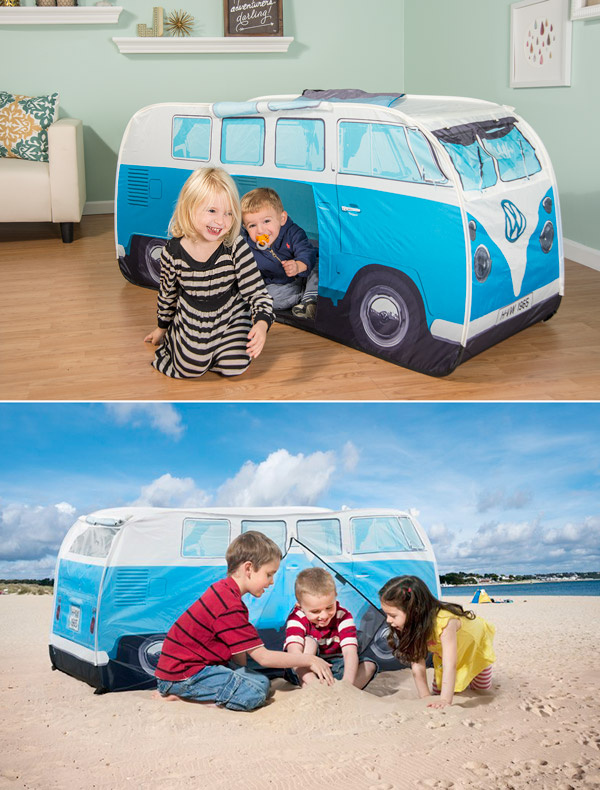 VW Pop-up Play Tent: Fun indoor/outdoor tent in the style of the iconic 60s  van