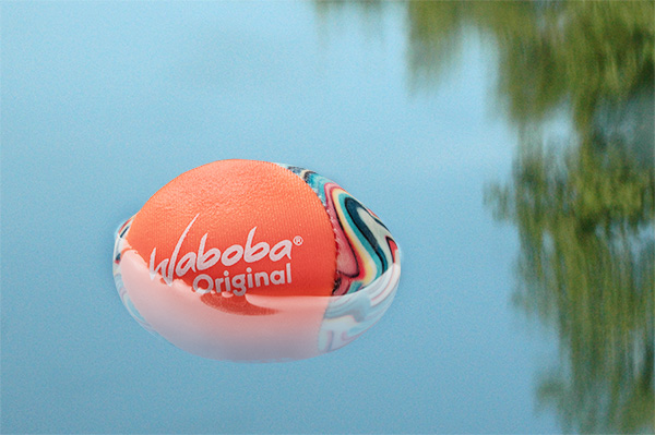 Waboba Ball bounces on water