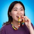 Throw on this sour candy necklace and take "lookin’ like a snack" to a whole new level!