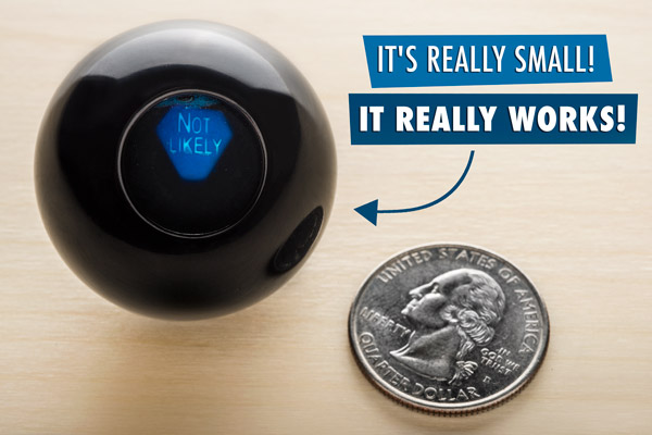 World's Smallest Magic 8 Ball